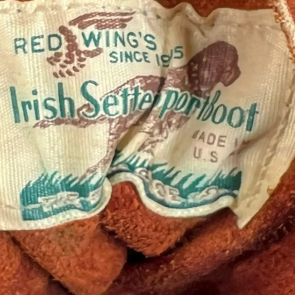 Vintage 80’s Red Wing Irish Setter Men’s Brown Leather Logger Boot Size 8.5 C
